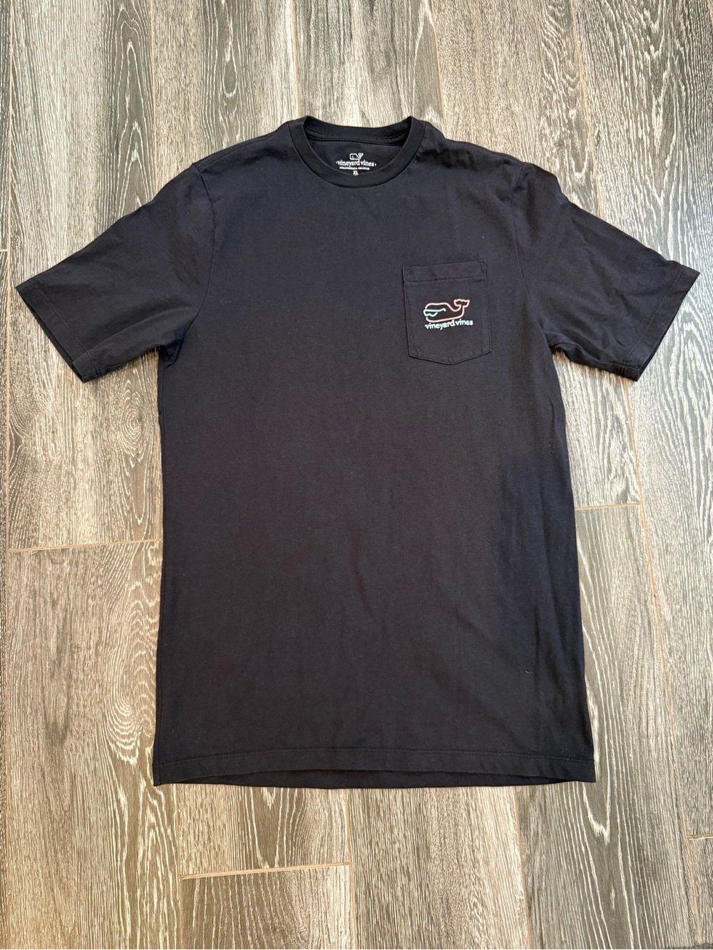 Vineyard Vines Boys Black Whale Pocket T-Shirt